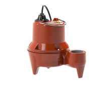 Liberty LE41M, LE40 Series, Manual Submersible Sewage Pump, 4/10 HP, 115 Volts, 1 Phase, 2" FNPT Discharge, 142 GPM Max, 21 ft Max Head, 10 ft Cord