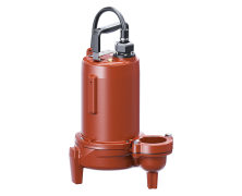 Liberty LEH102M2, LEH100 Series, Manual Submersible Sewage Pump, 1 HP, 230 Volts, 1 Phase, 2" Flanged Discharge, 197 GPM Max, 53 ft Max Head, 10 ft Cord