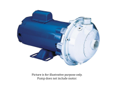 Goulds 3SNFRMF4, Frame Mounted Centrifugal Pump End Only, NPO-F Series, 1.8 Max. Base HP @ 3500 RPM, 1-1/2" NPT, 2" NPT, 177 GPM Max., 68 ft. Max. Head, 4-3/16" Impeller, Stainless Steel Body