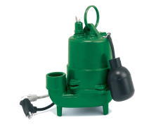 Myers S40HT-11P-01, High Temperature Effluent Pump, 0.4 HP, 115V, 1 Phase, 1-1/2" NPT Discharge, Automatic With Tethered Float, 20 ft. Cord