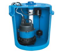 Goulds SDS1, Assembled Sink Drain Package With EP04 Pump, 4/10 HP, 115 Volts, 1-1/2" NPT Discharge, Structural Foam Basin and Cover
