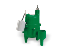 Myers MSKV50AW110, SKV50 Series, Sewage Pump with Tethered Float Switch, 1/2 HP, 115 Volts, 1 Phase, 2" NPT Vertical Discharge, 180 GPM Max, 20 ft Max Head, 10 ft Cord, Automatic