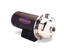Berkeley B78635, Model SS1XN-1/2, Centrifugal Pump, SSCX Series, 1/2 HP, 115/230 Volts, 1 Phase, 1" NPT Discharge, 43 GPM Max., 82 ft. Max. Head, 4-3/4" Noryl Impeller, ODP Motor