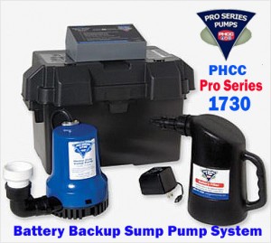 Pro Series 1730 Battery Back Up Sump Pump System Upgrade