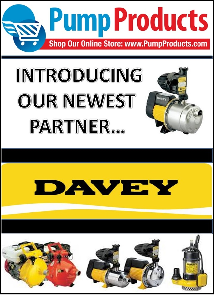 Pump Products Is Now Carrying Davey Water Products
