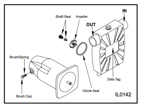 zoeller model 314 transfer pump Exploded View