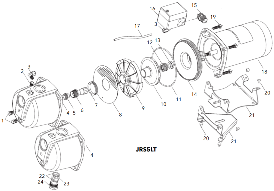 goulds jrs jrd jet pump and tank package JRRSLT