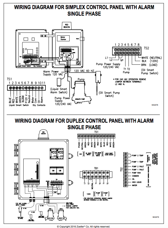 zoeller oil guard systems Wiring Diagram