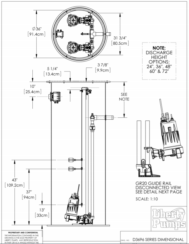 liberty d3696 series duplex grinder package dimensions 2