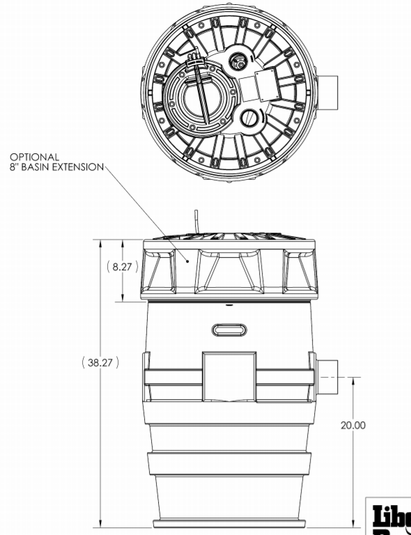 liberty pro370 series simplex sewage package dimension