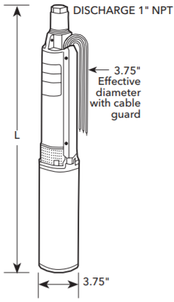 goulds g g series submersible well pump ends pump dimension
