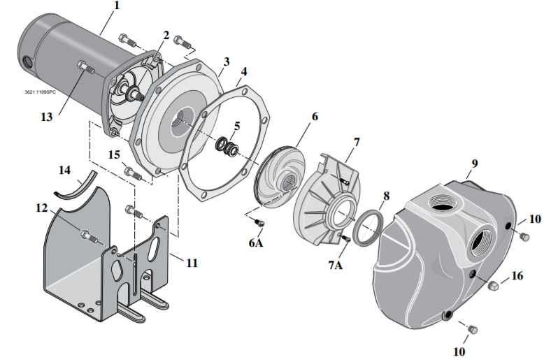 sta rite ds3 series lawn irrigation pump diagram