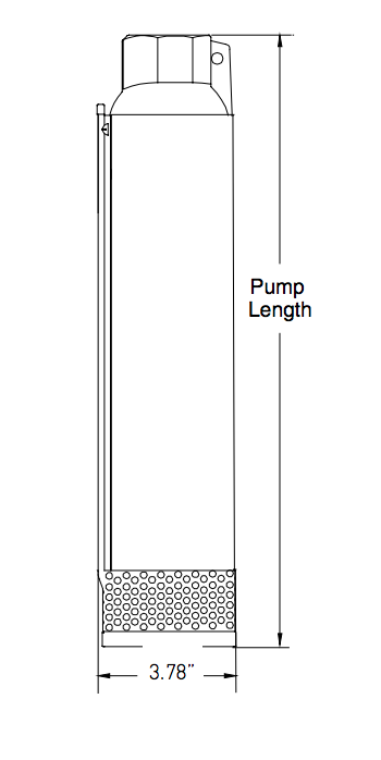 myers ranger series submersible well pumps dimensions