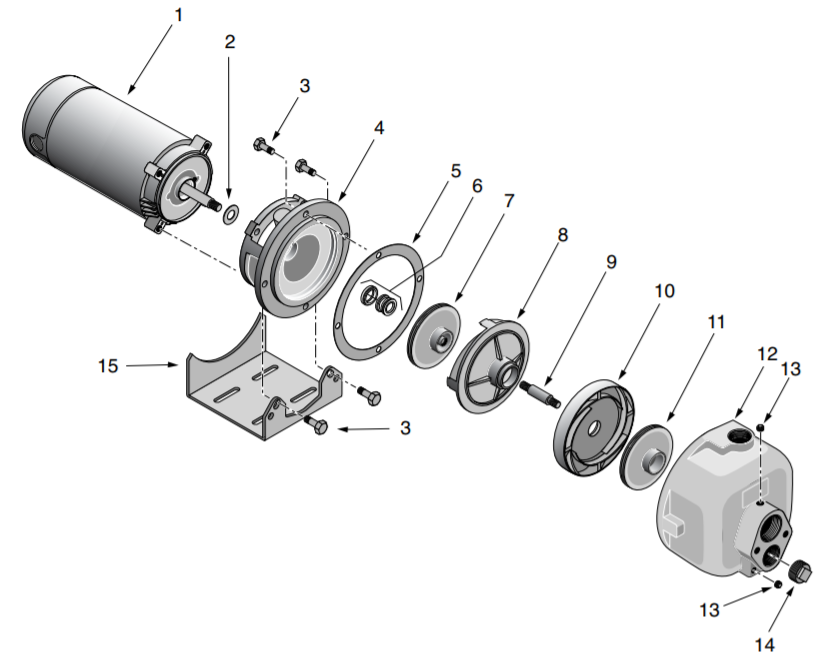 sta rite dmc series lawn and irrigation pump parts diagram