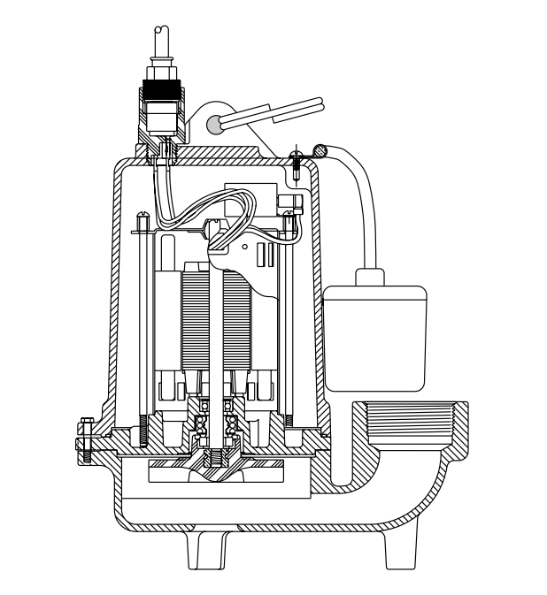Myers ME40 ci series effluent pumps view