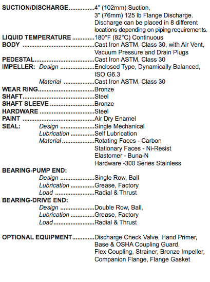 barnes hcu series centrifugal pumps specifications 2