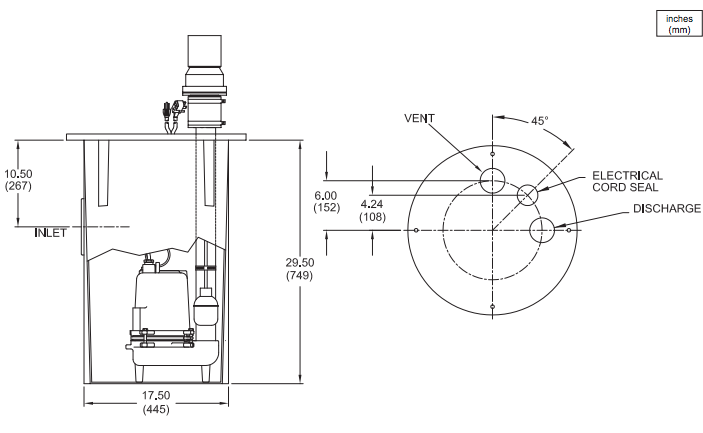 barnes sev asp series sewage system packages dimension