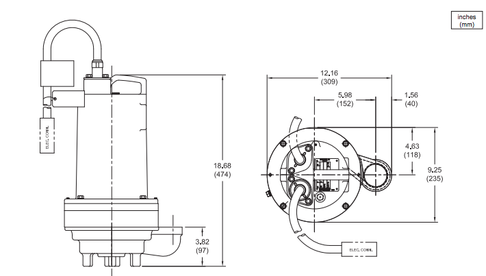 barnes step ds series effluent pumps dimensions 1