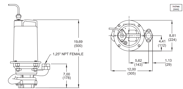 barnes ogp series grinder pumps dimensions