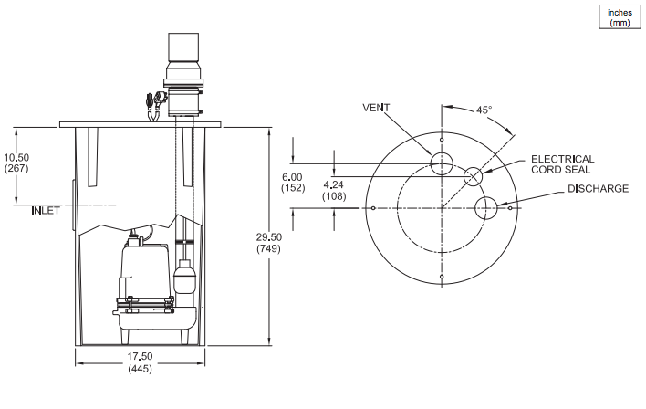 barnes sev sp series sewage system packages dimensions