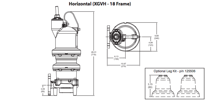 barnes xgvh series explosion proof grinder pumps dimensions