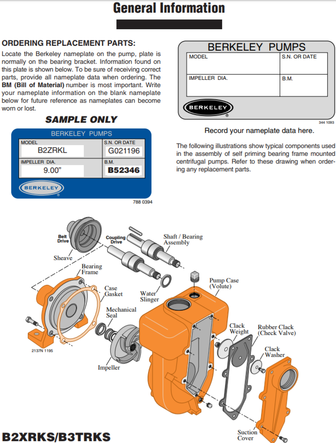 berkeley b self priming frame mount lawn irrigation pump nomenclature
