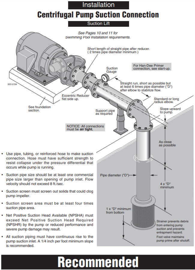 berkeley c series lawn irrigation pump suction lift