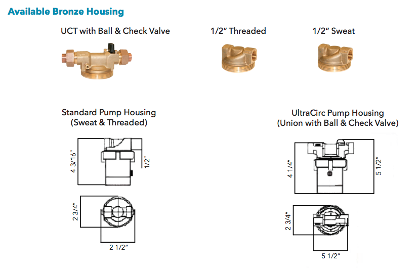 bell gossett ecocirc e3 series re circulation pumps dimensions