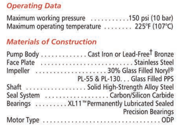 bell gossett pl series booster pumps materials